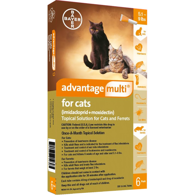 Advantage Multi CATS Heartworm & Flea Prevention